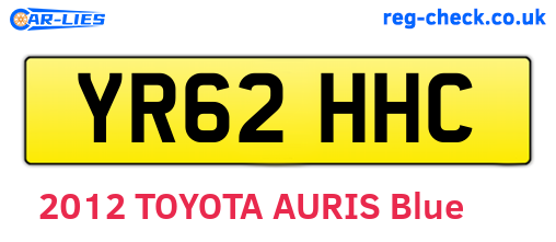 YR62HHC are the vehicle registration plates.