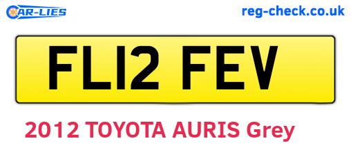 FL12FEV are the vehicle registration plates.