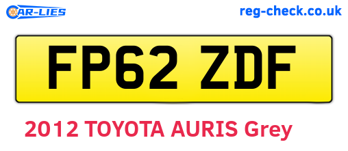 FP62ZDF are the vehicle registration plates.