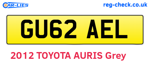GU62AEL are the vehicle registration plates.