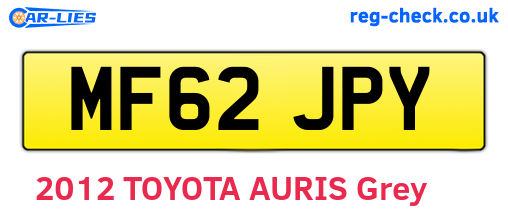 MF62JPY are the vehicle registration plates.