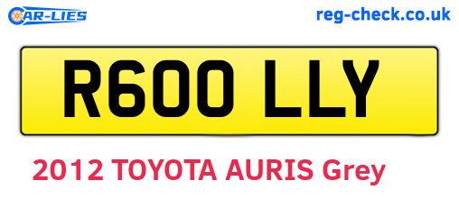 R600LLY are the vehicle registration plates.