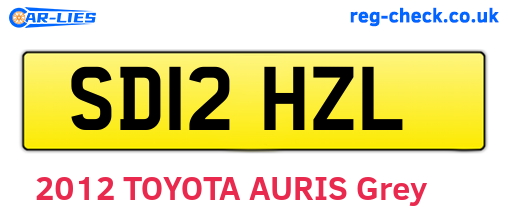 SD12HZL are the vehicle registration plates.