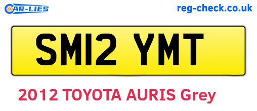 SM12YMT are the vehicle registration plates.