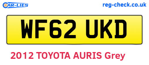 WF62UKD are the vehicle registration plates.