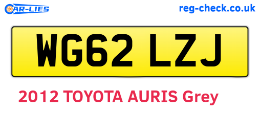 WG62LZJ are the vehicle registration plates.