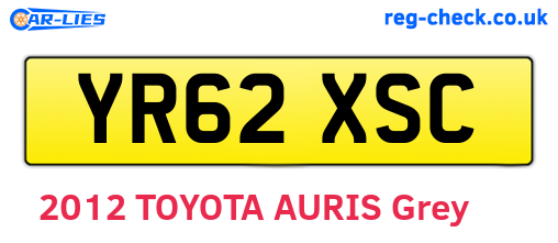YR62XSC are the vehicle registration plates.