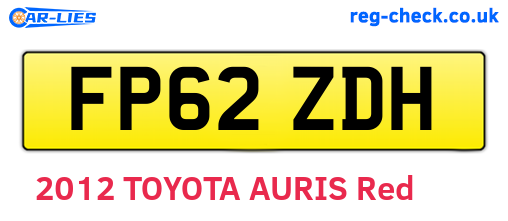 FP62ZDH are the vehicle registration plates.