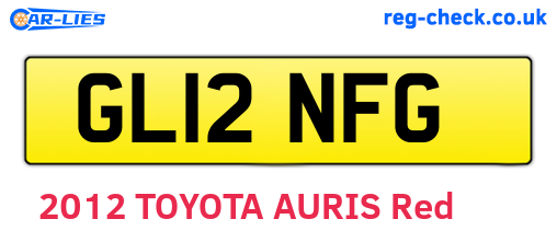 GL12NFG are the vehicle registration plates.