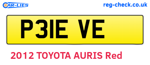 P31EVE are the vehicle registration plates.