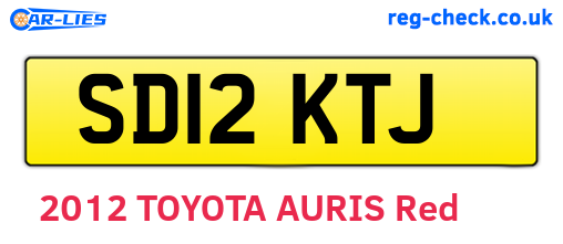 SD12KTJ are the vehicle registration plates.
