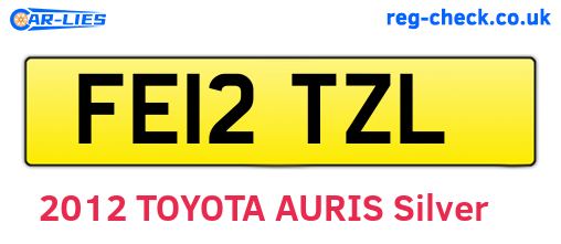 FE12TZL are the vehicle registration plates.