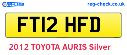 FT12HFD are the vehicle registration plates.
