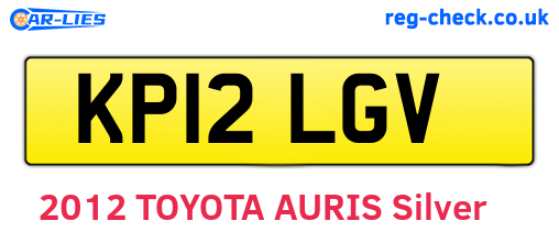 KP12LGV are the vehicle registration plates.