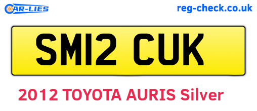 SM12CUK are the vehicle registration plates.