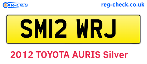 SM12WRJ are the vehicle registration plates.