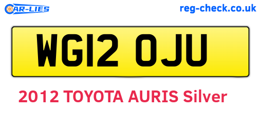 WG12OJU are the vehicle registration plates.