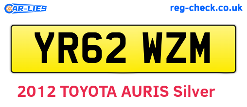 YR62WZM are the vehicle registration plates.