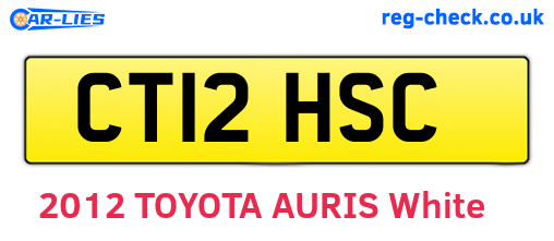 CT12HSC are the vehicle registration plates.