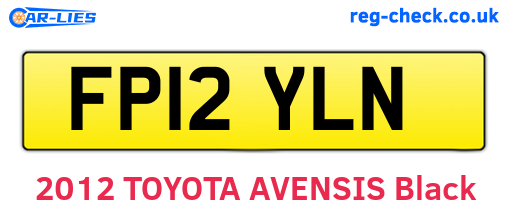 FP12YLN are the vehicle registration plates.