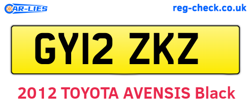 GY12ZKZ are the vehicle registration plates.