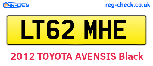 LT62MHE are the vehicle registration plates.