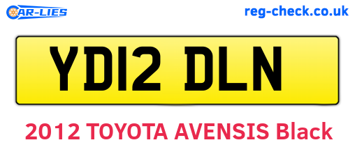 YD12DLN are the vehicle registration plates.