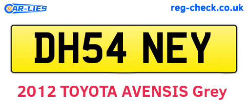 DH54NEY are the vehicle registration plates.