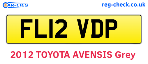 FL12VDP are the vehicle registration plates.