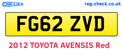 FG62ZVD are the vehicle registration plates.