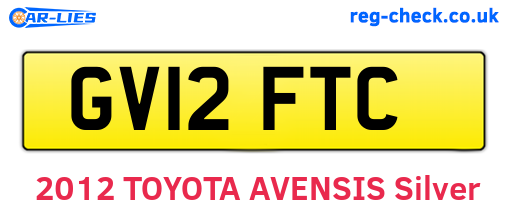GV12FTC are the vehicle registration plates.