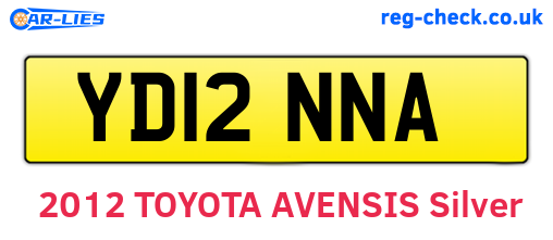 YD12NNA are the vehicle registration plates.