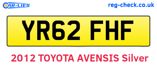 YR62FHF are the vehicle registration plates.
