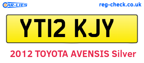 YT12KJY are the vehicle registration plates.