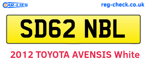 SD62NBL are the vehicle registration plates.