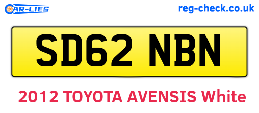 SD62NBN are the vehicle registration plates.