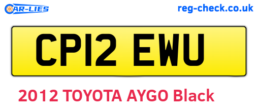 CP12EWU are the vehicle registration plates.