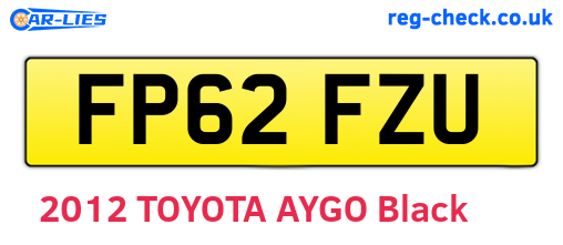 FP62FZU are the vehicle registration plates.