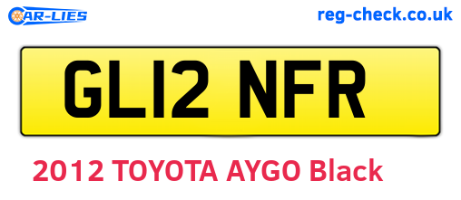 GL12NFR are the vehicle registration plates.