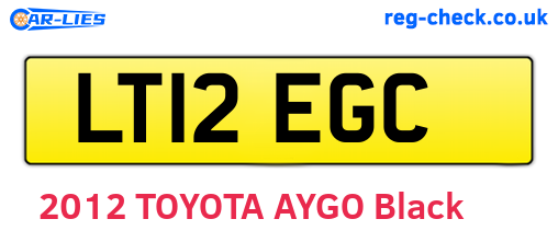 LT12EGC are the vehicle registration plates.