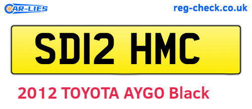 SD12HMC are the vehicle registration plates.