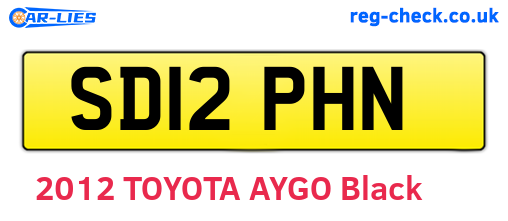 SD12PHN are the vehicle registration plates.