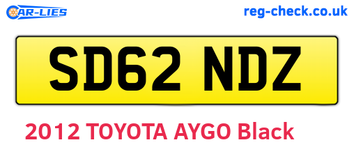 SD62NDZ are the vehicle registration plates.