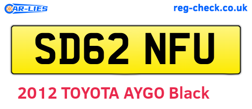 SD62NFU are the vehicle registration plates.
