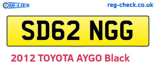 SD62NGG are the vehicle registration plates.