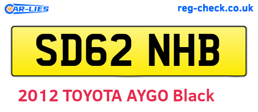 SD62NHB are the vehicle registration plates.
