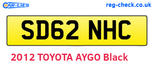 SD62NHC are the vehicle registration plates.