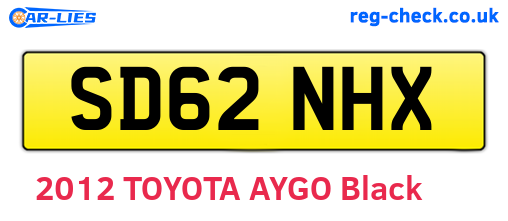 SD62NHX are the vehicle registration plates.
