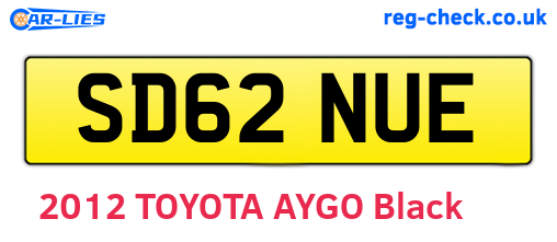 SD62NUE are the vehicle registration plates.