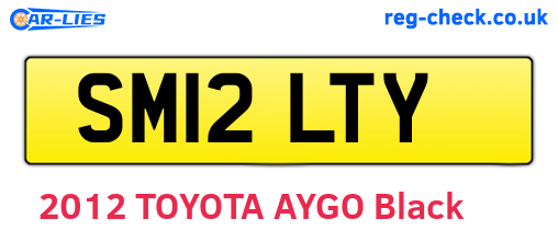 SM12LTY are the vehicle registration plates.